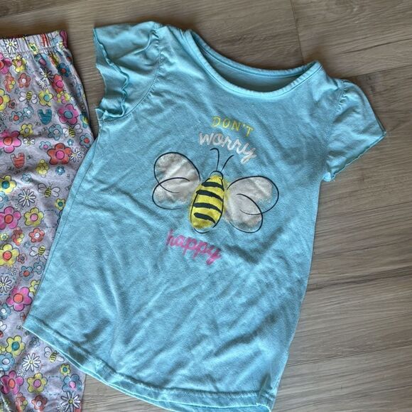 ‘bee happy’ Pajama Set Girls Size 8 - Picture 3 of 5